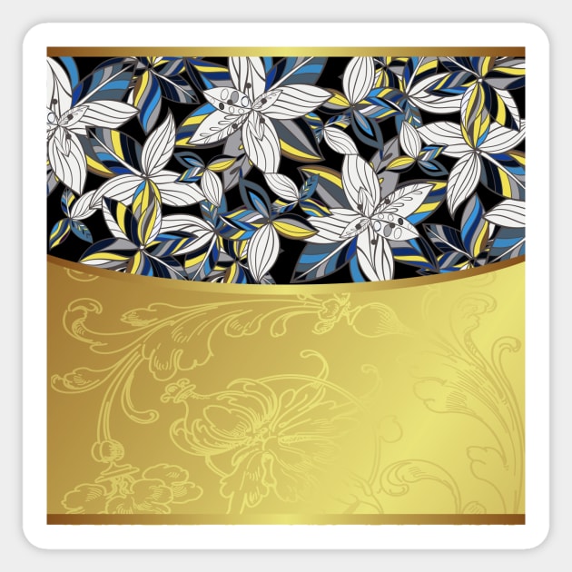 Elegant Asian-Inspired Floral 3 Sticker by Makanahele